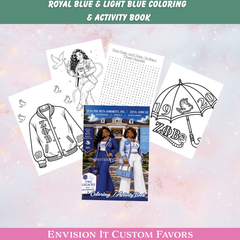 Royal Blue & Light Blue Coloring/Activity Booklet